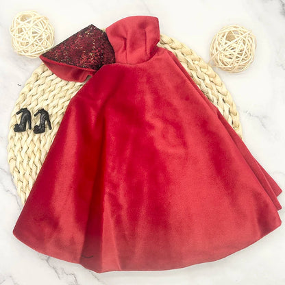 32cm Supermodel Doll Clothes Suit European Fashion Red Wedding Dress Exquisite Accessories Set DIY Toy Limited Collection Gifts